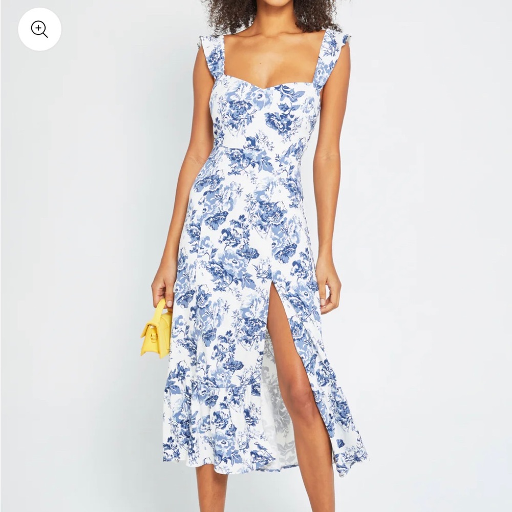 NWT o.p.t Jana Dress - Blue Toile - Size 4
